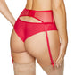 Gorteks Euphoria High Waist Sheer Mesh Garter Belt-1