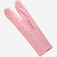 Elena (pink) - Italian silk lined 16-button length leather opera gloves