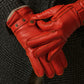 Emilio (orange) – Luxurious Italian deerskin gloves with cashmere lining and adjustable snap button