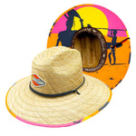 Peter Grimm Endless Summer straw lifeguard hat by HatCountry with wide brim and chin cord