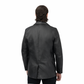 Whet Blu NYC Dom men's black leather blazer jacket front view