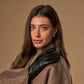 Evelyn (black) - Goatskin leather gloves with soft lambswool lining and touchscreen feature