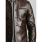 Evelyn Leather Brown Jacket - Men Leather Jacket Brown