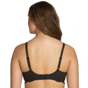Dominique Lena Black Everyday Hidden Underwire Seamless Lace Minimizer-1