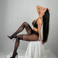 Amour Joli Black Open Crotch Pantyhose 30 DEN