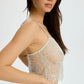 Blush Serene Mint Sheer Eyelash Lace Cropped Cami