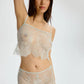 Blush Serene Mint Sheer Eyelash Lace Cropped Cami