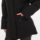Onyx Genuine Fox Fur Vest-Lined Wool Blend Parka