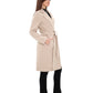 Windsor Classic Wraparound Cashmere Blend Overcoat in Nude