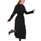 Cambridge Comfort Wraparound Wool Cashmere Coat in Black