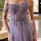 Nox Anabel F1567 Embroidered A-Line Sheer Boned Waistline Dress
