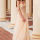 Nox Anabel F1567 Embroidered A-Line Sheer Boned Waistline Dress