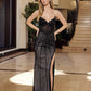 Nox Anabel F1569 Fully Beaded Strapless Design Gown