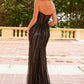 Nox Anabel F1569 Fully Beaded Strapless Design Gown
