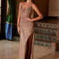 Nox Anabel F1569 Fully Beaded Strapless Design Gown