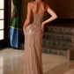 Nox Anabel F1569 Fully Beaded Strapless Design Gown