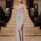 Nox Anabel F1569 Fully Beaded Strapless Design Gown