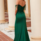 Nox Anabel F1571 Fringed Off-Shoulder Sequin Sweetheart Neckline Dress