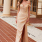 Nox Anabel F1572 Satin Sweetheart Sequin Applique Boned Waistline