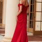 Nox Anabel F1572 Satin Sweetheart Sequin Applique Boned Waistline