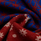 Andrea (red/blue) - Soft and lightweight Italian scarf from 100% wool