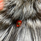 Roma Genuine Silver Fox Fur Rabbit Fur Insulated Parka in Red