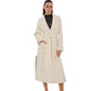 Estelle Classic Cashmere Wool Blend Overcoat in Ivory