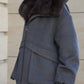 Rimini Genuine Fur Trim Wool Blend Parka in Graphite