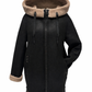 Reversible Faux Shearling Hooded Coat
