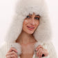 Genuine Arctic Fox Fur Genuine Leather Hat