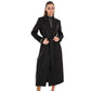 Alaska Longline Cashmere Wool Blend Coat in Black