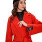 Chester Premium  Wool Cashmere Coat in Sicily Red