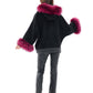 Saga®Furs Silver Fox Cashmere Blend Coat
