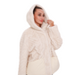 Montana Eco-Fur Down Fill Coat in Ivory