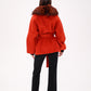 Saga®Furs Silver Fox Wool Alpaca Coat