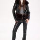 Genuine Polar Fox Real Leather Transformer Jacket