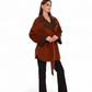 Sandro Cashmere Blend Overcoat in Cinnamon