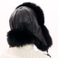 Genuine Polar Fox Fur Genuine Leather Hat