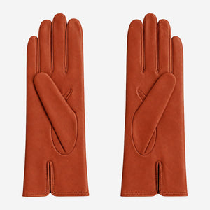 FC04 (cognac) - Women's Italian cashmere lined leather gloves