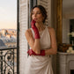 FC04 (deep red) - Women's Italian cashmere lined leather gloves