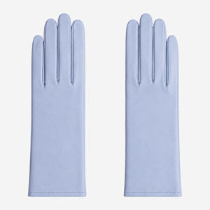 Leonora (sky) - Italian cashmere lined 6-button length leather gloves