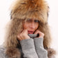 Genuine Racoon Fur Genuine Leather Hat