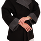 Sandro Cashmere Blend Overcoat in Black