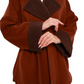 Sandro Cashmere Blend Overcoat in Cinnamon