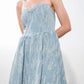DELIGHTFULLY DAINTY DENIM MINI DRESS