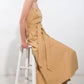 FOLLOW YOU EVERYWHERE WOVEN MIDI DRESS