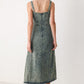 EXOTIC BREEZE DENIM MIDI DRESS