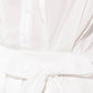 Off-white woven midi dress from Flying Tomato's Deeper Connection collection, showcasing flowing fabric and stylish design.