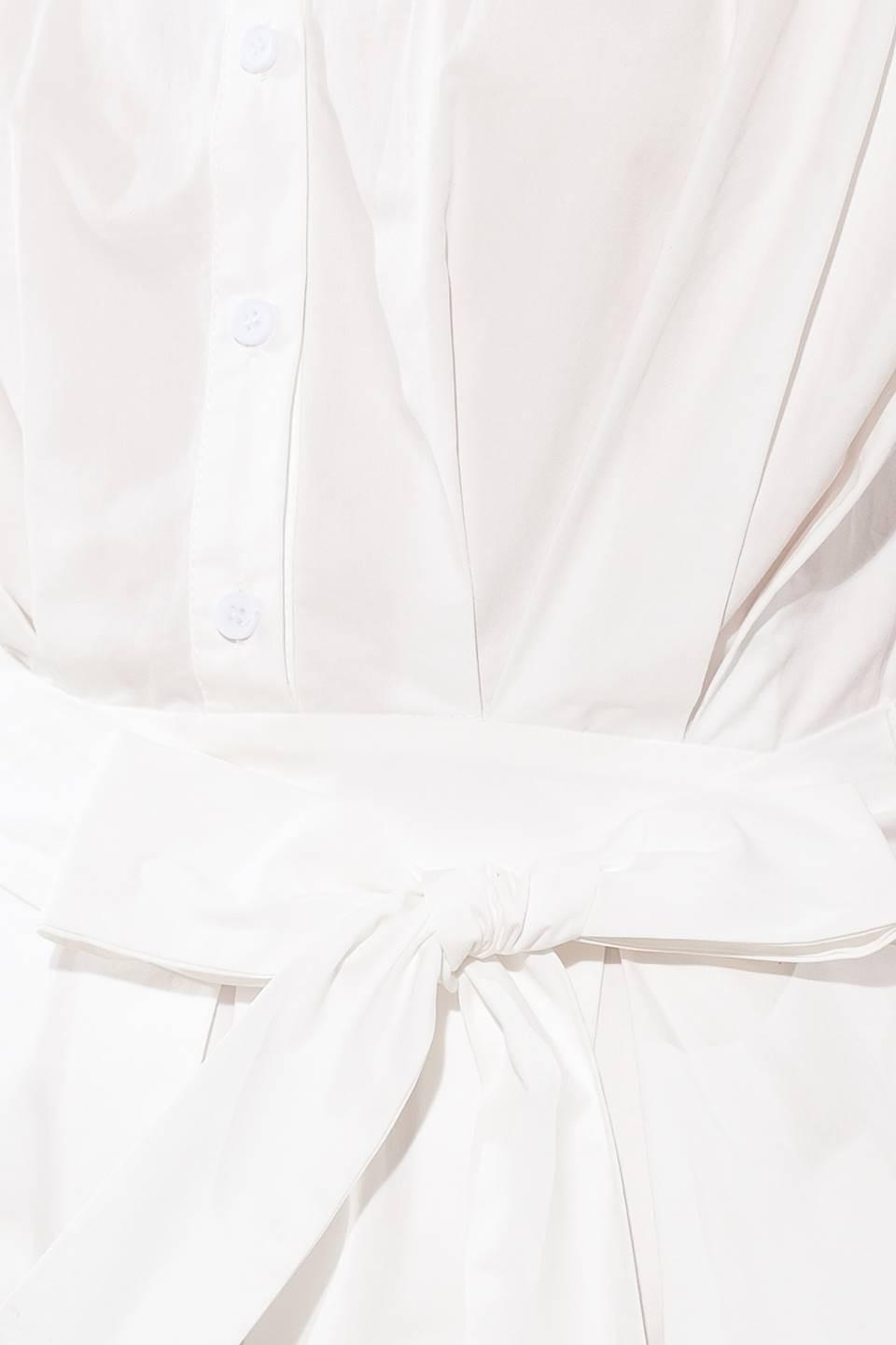 Off-white woven midi dress from Flying Tomato's Deeper Connection collection, showcasing flowing fabric and stylish design.