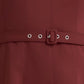 LIVING THE DREAM WINE WOVEN MIDI DRESS